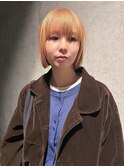 【maru】ミルクティーベージュ_ボブ_ワイドバング