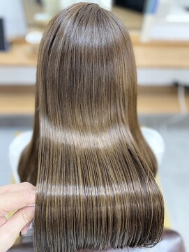 ランプ(Lamp) くびレイヤー グレーベージュ 白髪染め 白髪ぼかし 髪質改善