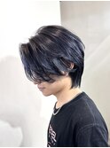 【SHARON原宿】メンズハンサムショート×ネイビーブルー