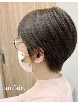 ヘアサロン アンフェール(Hair Salon Amfaire) 【shimizu】丸みのあるショートStyle