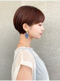 ハンサムショート/丸みショートボブ/20代30代40代50代/顔周り