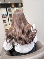 ヘアアンドメイク ビス イオンモール八幡東店(Bis!)&nbsp;モカベージュ×まろやかAラインロングウェーブ
