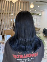 フゥカ 売市店(fuka)&nbsp;ネイビーカラー×ネイビーブルーカラー×髪質改善トリートメント