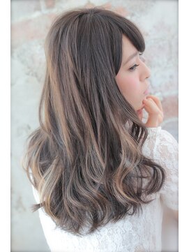 アフロート ルヴア(AFLOAT RUVUA) バレイヤージュとデジタルパーマでクラシカルロブカラー★