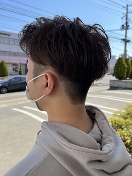 ジップ 緑店(zip) メンズセンターパート×３０代大人モード