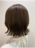 キャラメルブラウン_ヌナボブ チャンモリ ボブルフ