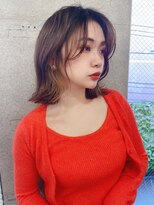 リコバイアフロート(riko by afloat)&nbsp;イヤリングカラー/顔まわりカット/段カット/サイドバング