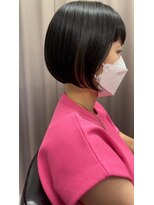 ロアン 福津店(roan) 黒髪ボブ×インナーカラー