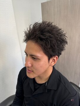 エイト(AITE) 波巻きウルフマッシュパーマ<理容室>メンズ/川口/鳩ヶ谷19
