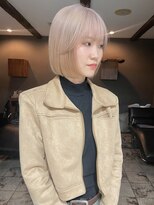 ヘアー アイス ルーチェ(HAIR ICI LUCE)&nbsp;シルバーベージュ ホワイトベージュ ケアブリーチ ハイトーン/林