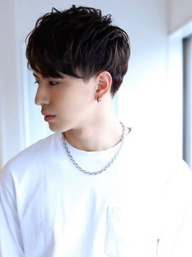 ソイクフ(SOY KUFU) MEN’S HAIR マッシュパーマアッシュブラックカルマパーマ