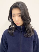 モリオフロムロンドン 松戸店(Morio from London)&nbsp;【松戸　石山】黒髪ミディアムレイヤーフェイスレイヤー