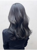 くびレイヤーエモージュ美髪アッシュブラック_ba486351