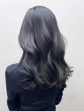 アイティーバイアルバム 藤沢店(IT by ALBUM) くびレイヤーエモージュ美髪アッシュブラック_ba486351