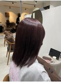 縮毛矯正 ブリーチなしダブルカラー