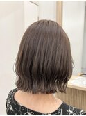 結べる長さの切りっぱなしボブ♪