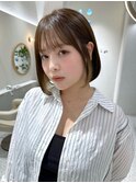 20代30代40代50代◎切りっぱ インナーカラー ボブ 海老名 美容室