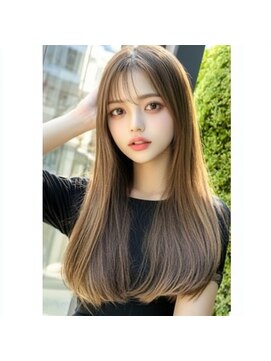 カグヤ(Kaguya) ミルクティーベージュ×大人ストレート