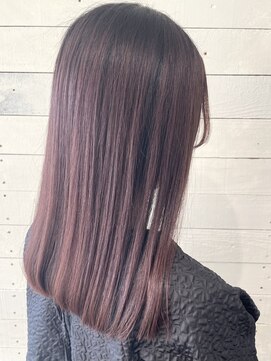 ルノン フィージュ(LUNON fieju) 髪質改善ストレート/ピンクベージュ/ブリーチなしカラー