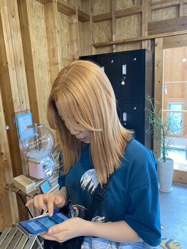 アフターニュース 新潟(afternews) 抜きっぱなしブロンドダブルカラー/ケアブリーチ/髪質改善/駅南