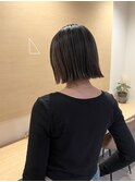 #ボブ#切りっぱなしボブ#ダブルカラー
