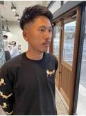 短髪パーマスタイル/刈り上げショート/波巻きツイストスパイラル