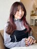 カット+ブリーチオンカラー（インナーカラーやハイライトも可☆）　￥14520