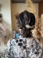 ヘアクリエイションソウル(Hair creation Sowl)&nbsp;【Sowl】短めさんのアップ風アレンジ