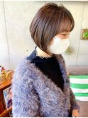 大人可愛い前下がりボブ