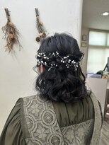 リリカル ヘアオブジェ&nbsp;ハーフアップ　ボブレングス