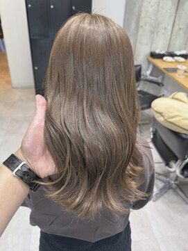 ディーエックス ウエスト(Dxxxx WEST) ブリーチなしベージュカラー イルミナカラー 透明感カラー