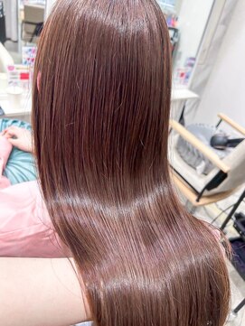 ミシェリー 新宿店(misherry) 似合わせ馴染むメルティカラーくすみピンクベージュこなれロング