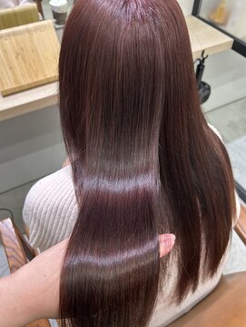 ミリー 梅田店(milly) ブリーチなしWカラー:ピンクブラウン