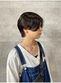 大人可愛い20代30代40代◎ショートスタイルブルーブラック