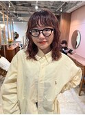 薬院【honen】ショートボブウルフレイヤー髪質改善イルミナ