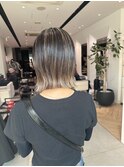 地毛残し ハイライト 毛先は明るめ