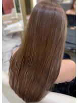 コルソ ケーツー 梅田 茶屋町(corso k-two)&nbsp;ロングヘア*オリーブベージュ*白髪染め*髪質改善トリートメント