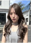 T139レイヤーカット韓国ヘアブリーチなしダブルカラー表参道