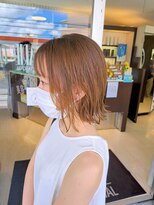 マリーインターナショナル 浦添店(MARIE INTERNATIONAL)&nbsp;ヘイリーボブきりっぱなしボブ外はねボブベージュブラウン