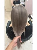 ハイライトカラーミルクティーベージュケアブリーチダブルカラー