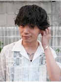 黒髪メンズパーマ/メンズカット/マッシュパーマ