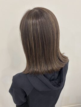 30代40代50代60代ミディアムボブ大人女性似合わせカット前髪あり