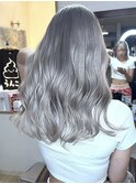 【至高のツヤ】ナチュラルホワイトシルバー×ブリーチ３回