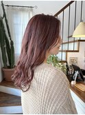 ピンクバイオレットヘアカラー