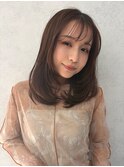 マッシュウルフ50代髪型ミディアムレイヤーボブショートウルフ