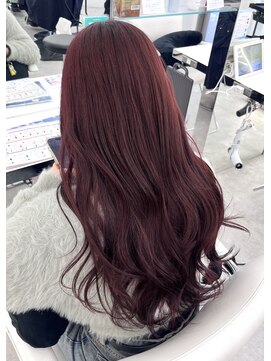 アーチバイケンジ(arch by kenje) ワインレッドダブルカラーレイヤーカット