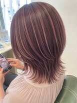 ミント(minto)&nbsp;ハイライト#白髪ぼかし#ウルフレイヤー#ピンクカラー