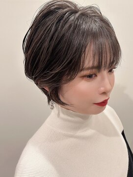 ハロ ハッピーヘアライフ 長居店(Halo happyhairlife) エアリーショートボブ｜ふんわり大人可愛い