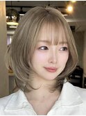 夏のハイトーン/レイヤーボブ/ハッシュボブ/重軽ボブ