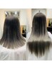 【全員クーポン☆エクステ】CUT+人毛高品質シールエクステ【80本】